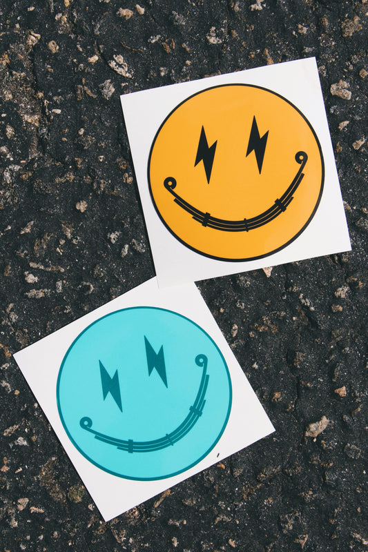Leaf Spring Smiley - Sticker